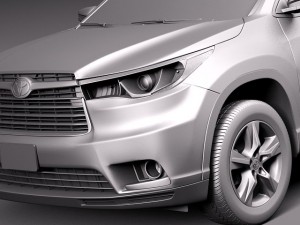 Toyota Highlander 2014 Modèle 3D