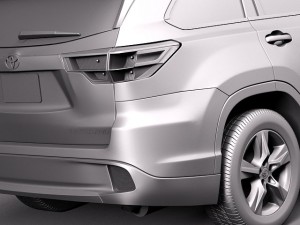 Toyota Highlander 2014 Modèle 3D