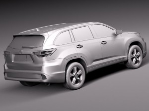 Toyota Highlander 2014 Modèle 3D