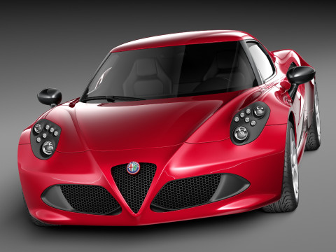 Alfa Romeo 4C 2014 3D Modell