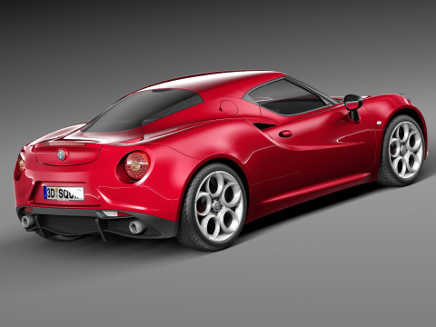 Alfa Romeo 4C 2014 3D Modell