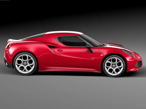 Alfa Romeo 4C 2014 3D Model