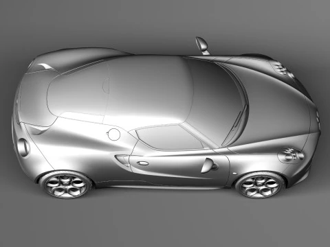 Alfa Romeo 4C 2014 3D Model
