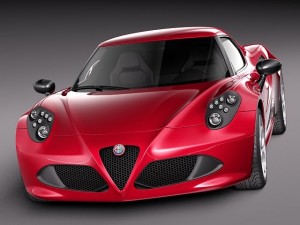 Alfa Romeo 4C 2014 3D Model