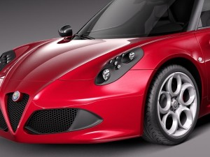 Alfa Romeo 4C 2014 3D Model