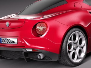 Alfa Romeo 4C 2014 3D Model