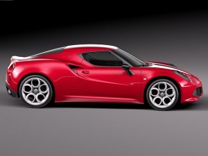 Alfa Romeo 4C 2014 3D Model