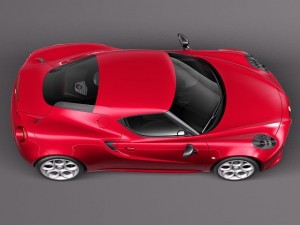 Alfa Romeo 4C 2014 3D Model