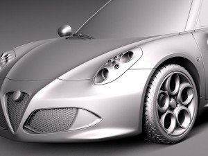 Alfa Romeo 4C 2014 3D Model