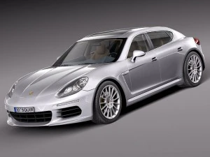 Porsche Panamera S 2014 3D Modell