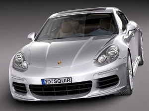 Porsche Panamera S 2014 3D Model