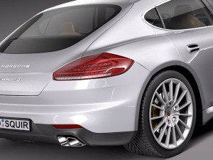 Porsche Panamera S 2014 Modelo 3D