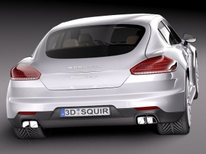 Porsche Panamera S 2014 Modelo 3D