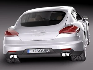 Porsche Panamera S 2014 3D Model