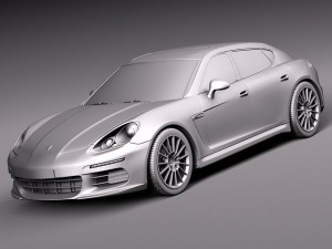 Porsche Panamera S 2014 Modelo 3D