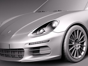 Porsche Panamera S 2014 Modelo 3D