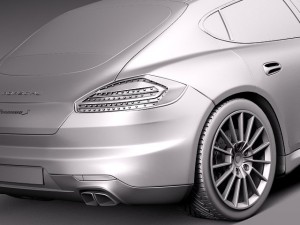 Porsche Panamera S 2014 Modelo 3D