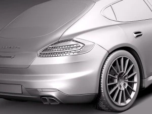 Porsche Panamera S 2014 3D Model