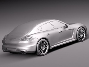 Porsche Panamera S 2014 Modelo 3D