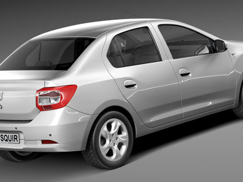 Dacia Logan 2013 3D Model