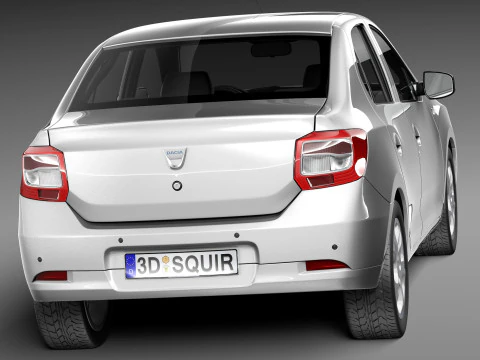 Dacia Logan 2013 3D Model