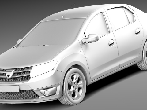 Dacia Logan 2013 Modelo 3D