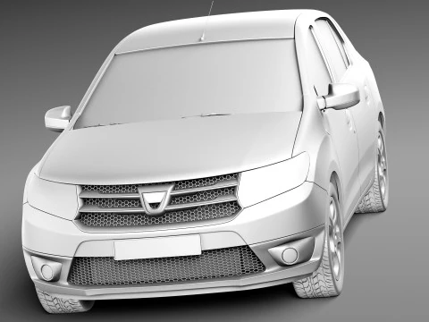 Dacia Logan 2013 3D Model