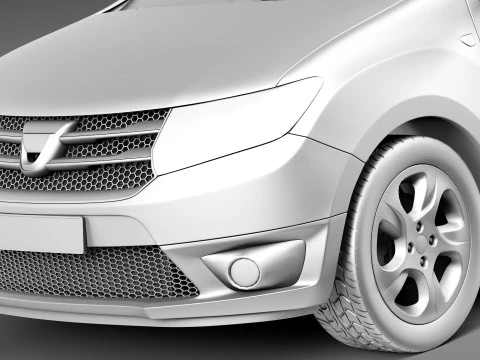 Dacia Logan 2013 3D Model