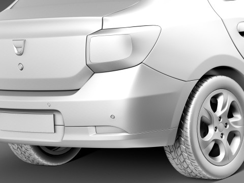 Dacia Logan 2013 Modelo 3D
