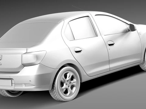 Dacia Logan 2013 3D Model