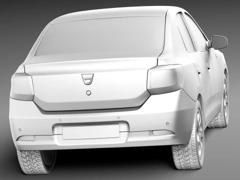 Dacia Logan 2013 3D Model