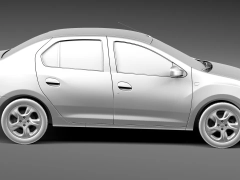 Dacia Logan 2013 3D Model