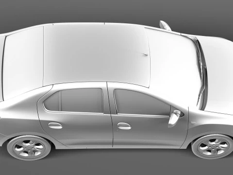 Dacia Logan 2013 3D Model