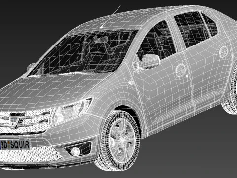 Dacia Logan 2013 3D Model