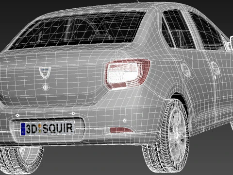 Dacia Logan 2013 3D Model