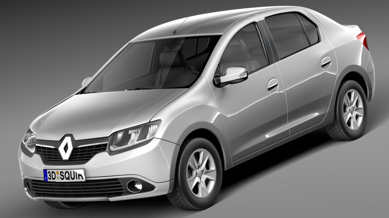 Renault Symbol 2013 3D Model .c4d .max .obj .3ds .fbx .stl .blend 