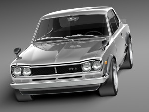 Nissan Skyline 1968-1972 3D-Modell