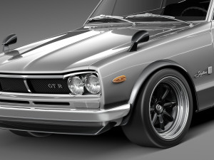 Nissan Skyline 1968-1972 3D-Modell