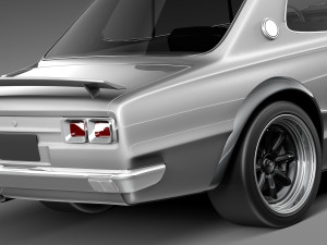 Nissan Skyline 1968-1972 3D-Modell