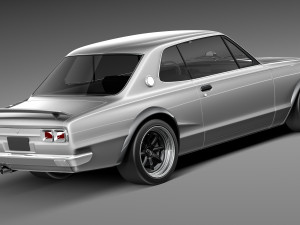 Nissan Skyline 1968-1972 3D-Modell