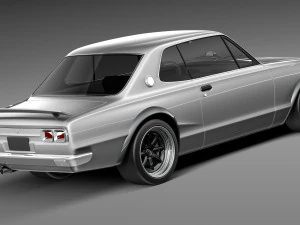Nissan Skyline 1968-1972 3D Model