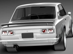 Nissan Skyline 1968-1972 3D Model