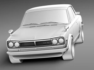 Nissan Skyline 1968-1972 3D Model