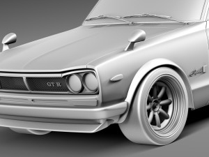 Nissan Skyline 1968-1972 3D-Modell