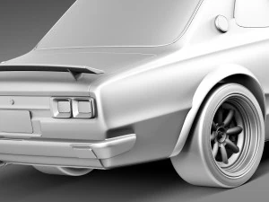 Nissan Skyline 1968-1972 3D Model