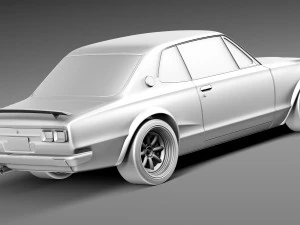 Nissan Skyline 1968-1972 3D Model