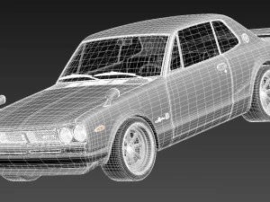 Nissan Skyline 1968-1972 3D Model