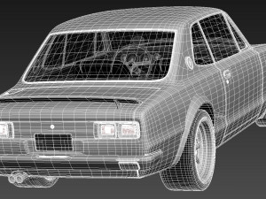 Nissan Skyline 1968-1972 3D-Modell
