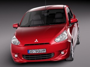Mitsubishi Mirage 2014 Modello 3D