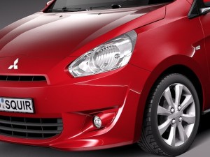 Mitsubishi Mirage 2014 Modello 3D